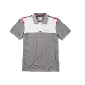  - BMW Golfsport Polo Shirt, Men, Grey/White/Red 80142460941