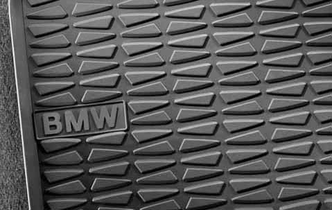 Ножные резиновые коврики Задние, 2 шт, черные   BMW до 2011 51472336795