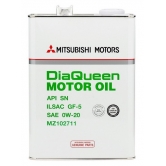 �/����� MITSUBISHI DiaQueen Motor Oil SN/GF5 0W20 4L (������) MZ102711