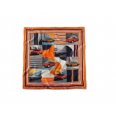   BMW Classic Silk Scarf, Orange 80162463138