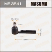 ���������� ������� Toyota Land Cruiser Prado (J120) 02-09; Lexus GX 01-09 MASUMA ME-3841