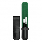     MINI Pen Case Leather, Black / British Green 80242465937